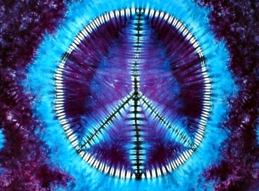 Tie Dye Peace Sign Vinyl Sticker Decal Laptop Hippie Rock n Roll Grateful Dead
