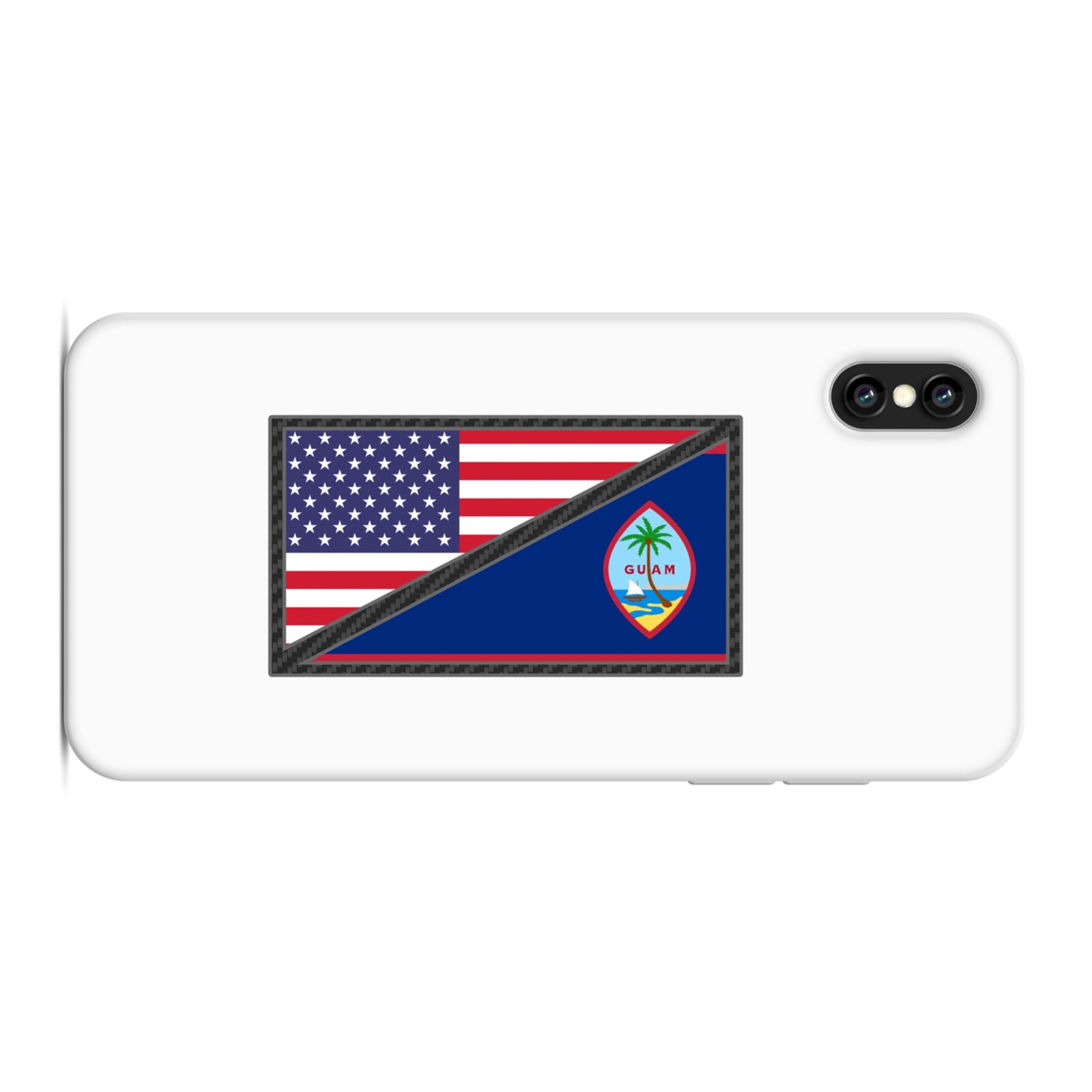 Guam and USA Flag Sticker Decal Guamanian American America Stickers US GU Car