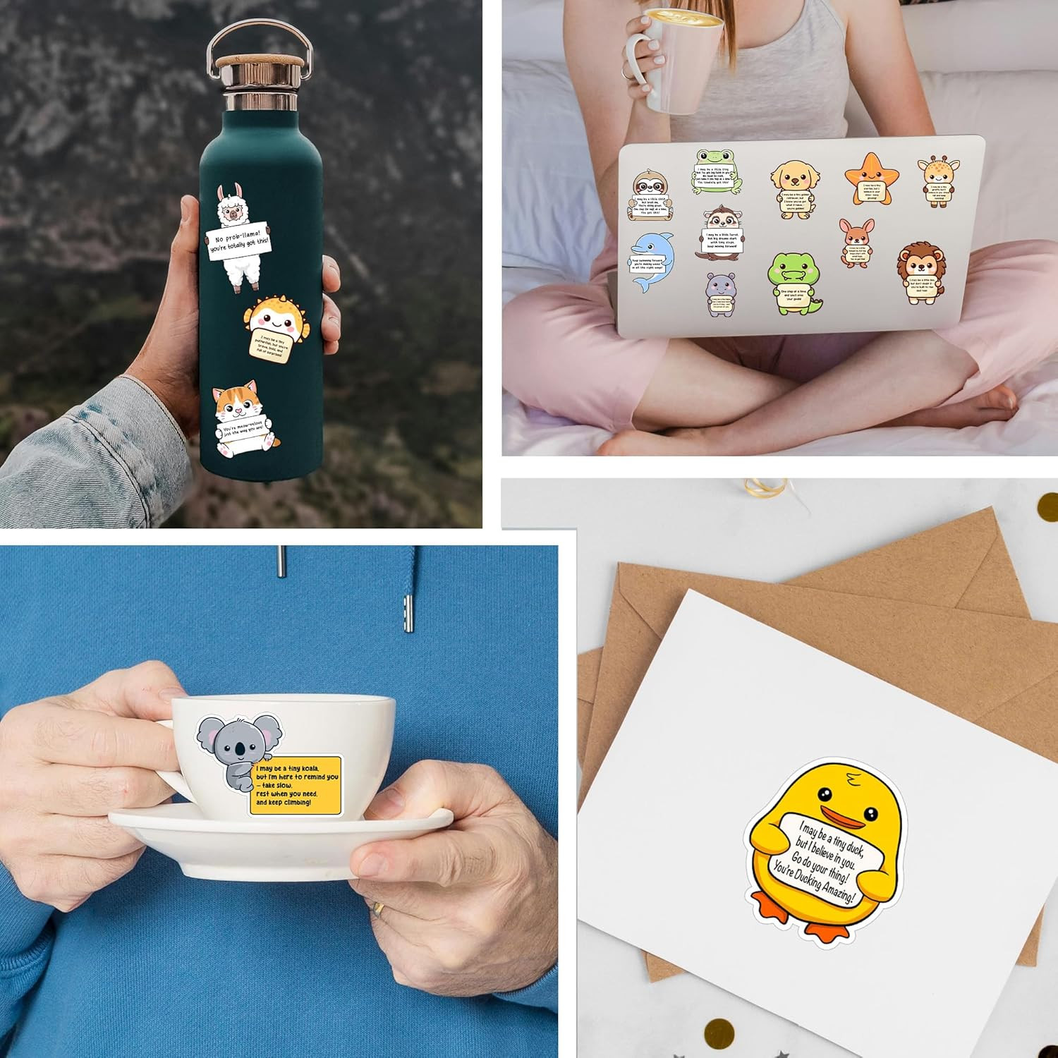 50PCS Emotional Support Animal Stickers by – Affirmation Sticker Pack for Adults
