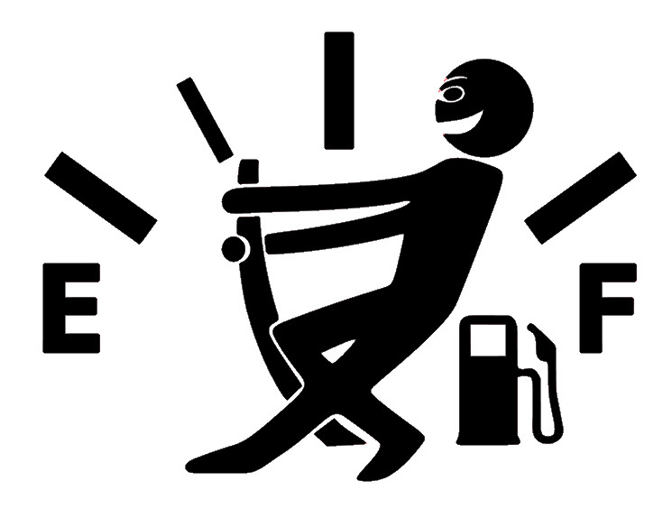 HOLD GAS GAUGE FULL, GAS, Decal Stickers for Cars, Laptops, Tablets