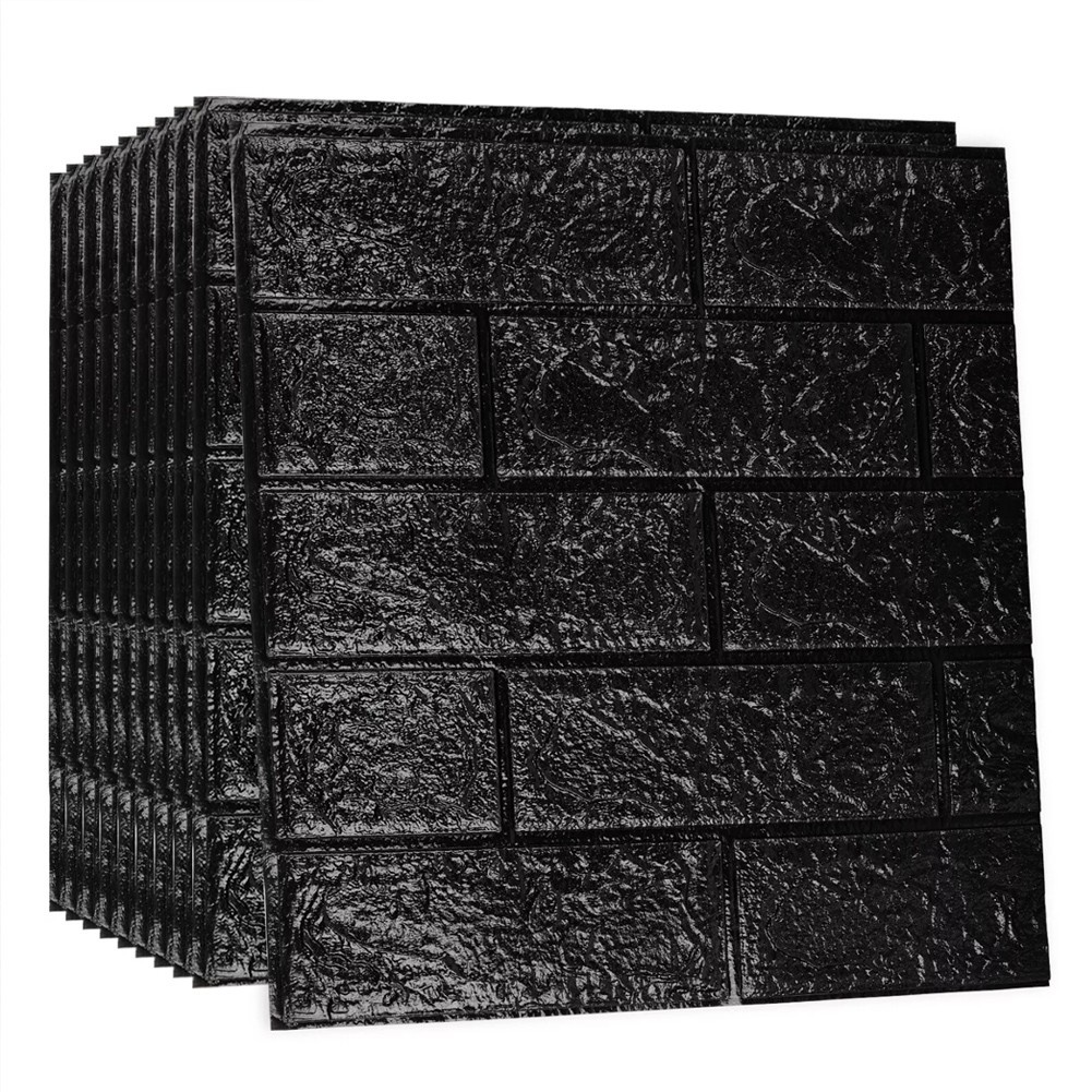 Soundproof Wall Panel Stickers Waterproof Foam Tiles DIY Design Easy Care