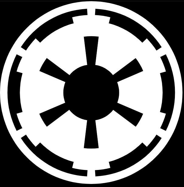 Galactic Empire COG crest- Vinyl Iron-On