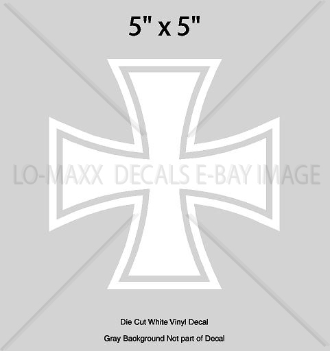 Iron Cross German Military Emblem Aircraft Fighter Bomber Insignia Decal Sticker