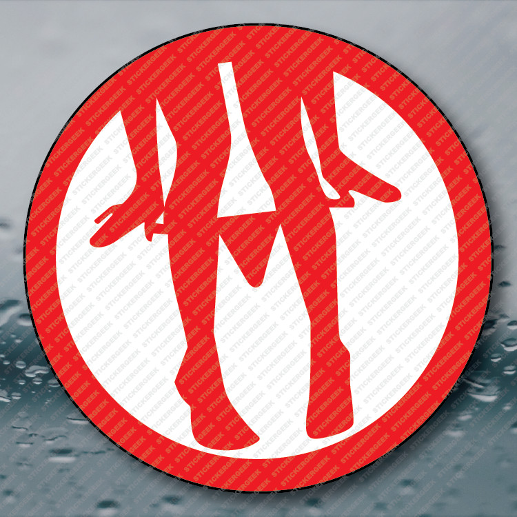 Panty Dropper Hard Hat Helmet Tool Box Water Tumbler Cup Prank Sticker