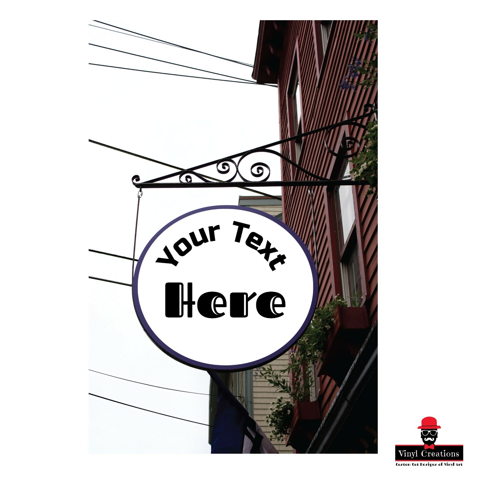 Custom Vinyl Text Business Name/Lettering Decal window Street Sign Logo Name