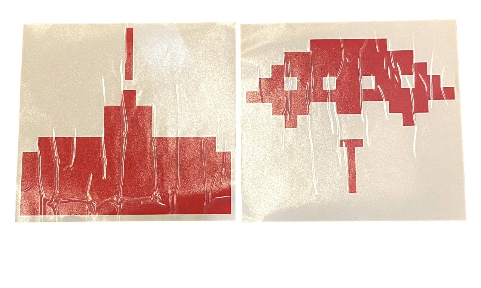 BLIK Brand Invader Video Game Style Wall Sticker Decals Red Blue Green Pink 13"