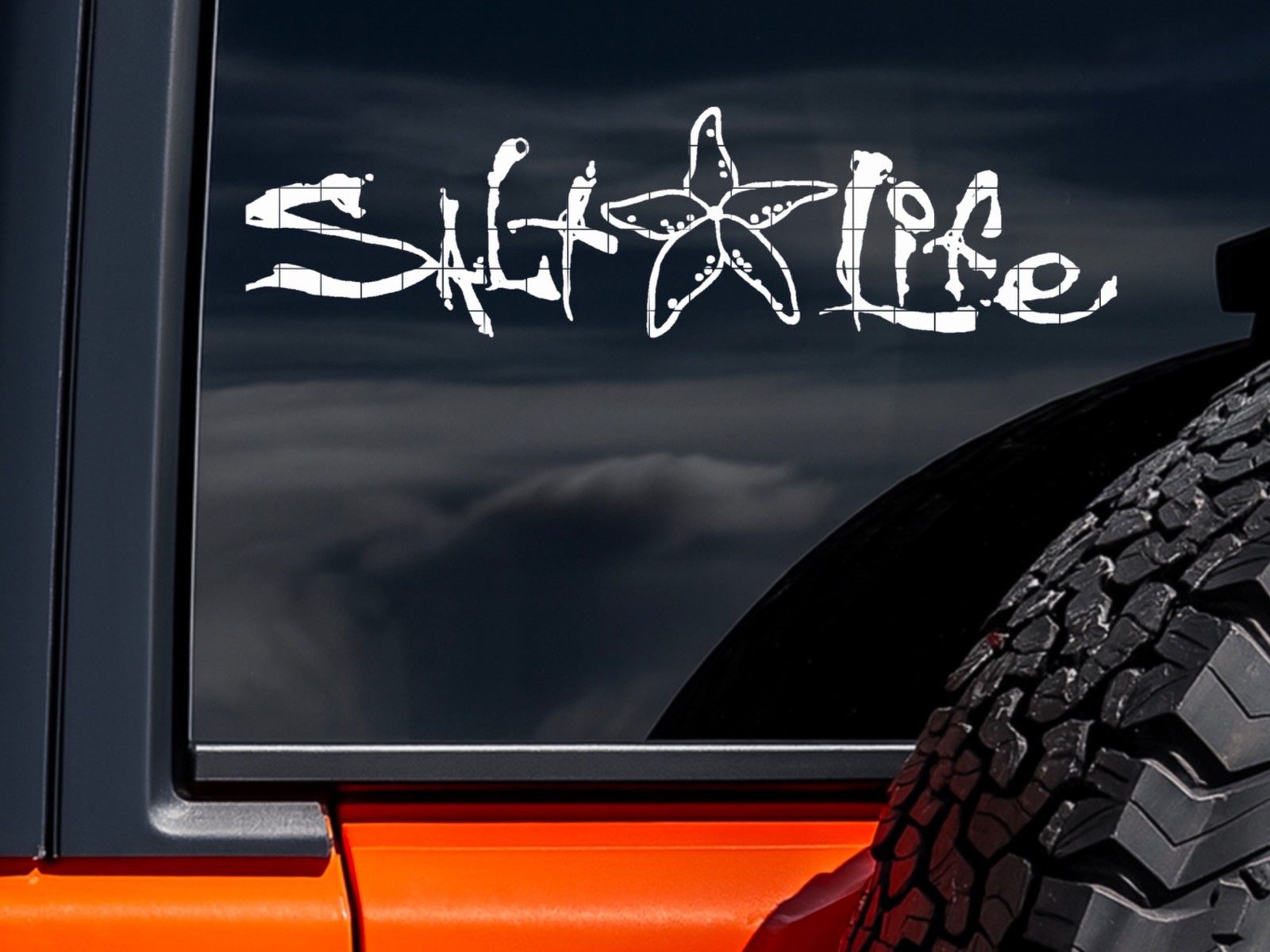Salt Life Decal Vinyl Sticker Starfish Ocean Beach Coastal Car Window Laptop 9.2