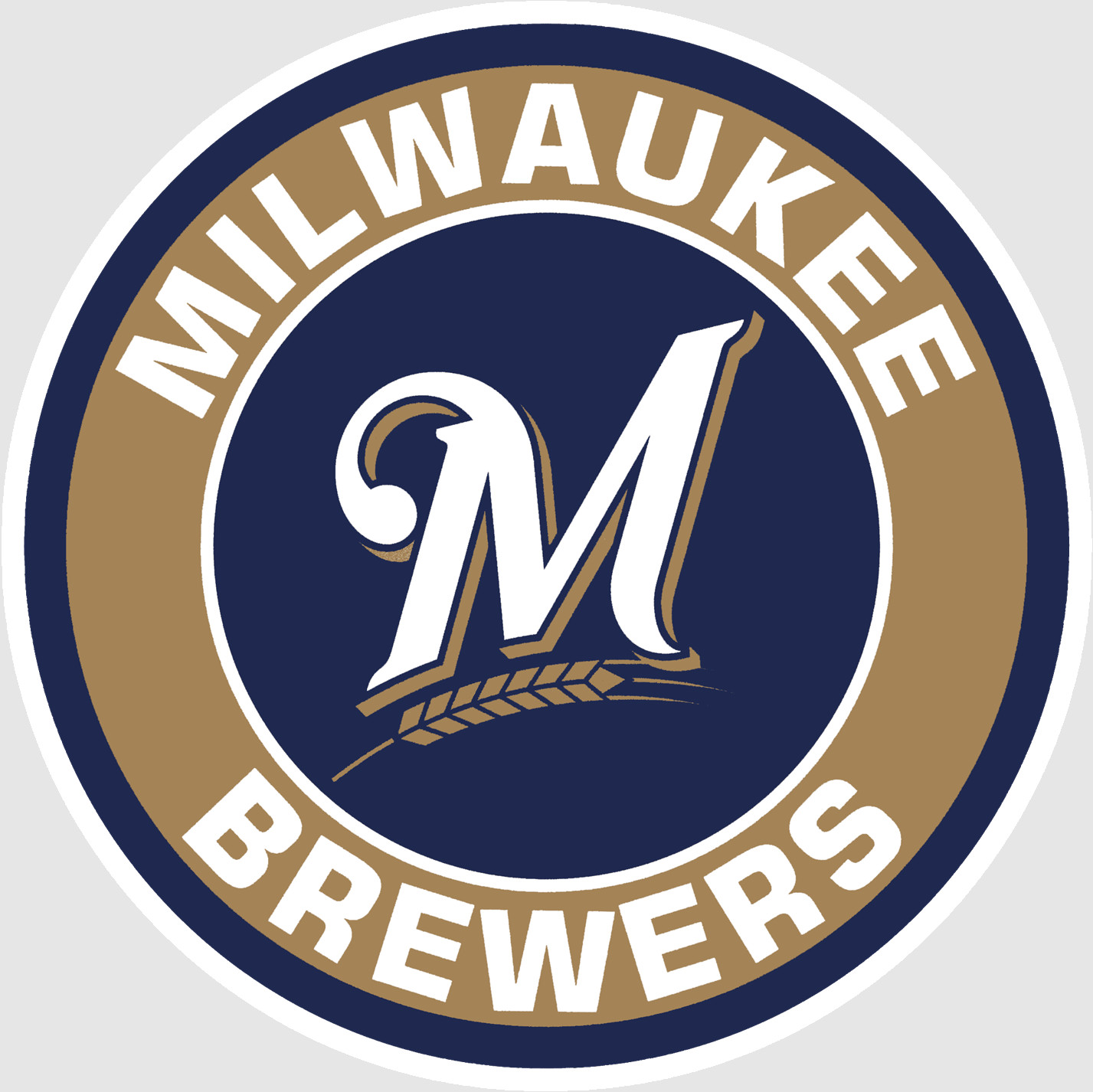 Milwaukee Navy Gold Baseball Weather Resistant Vinyl Sticker/Decal 08