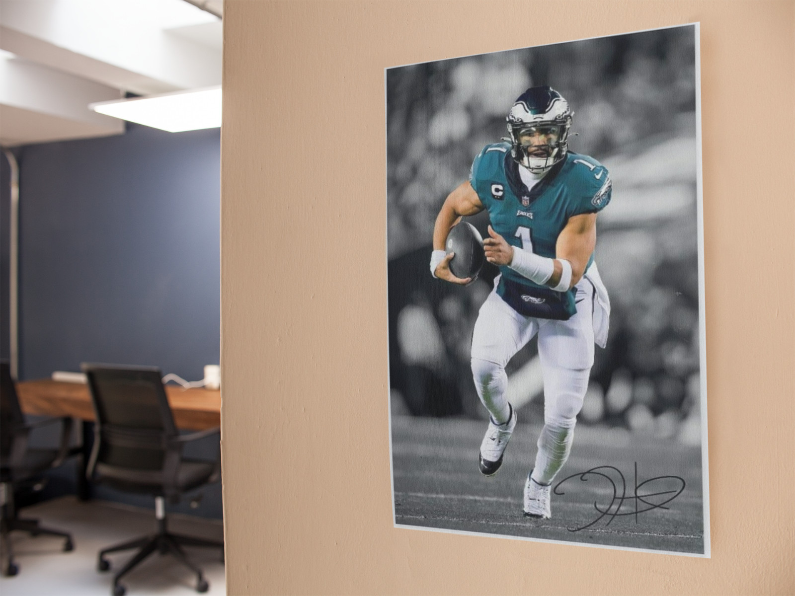 Football Quarterback Wall Vinyl Decal Graphic Poster Print Removable Adhesive