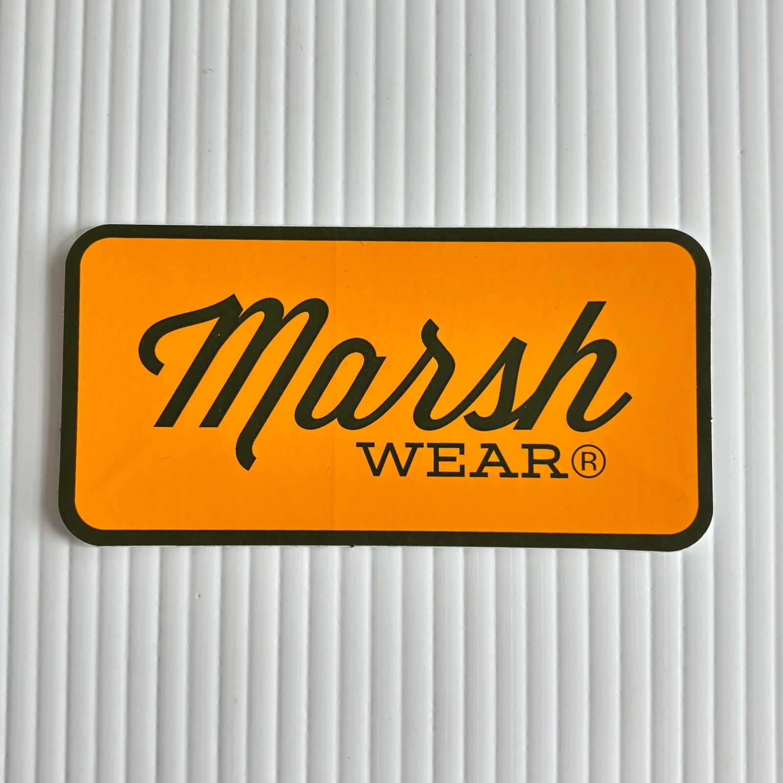 Marsh Wear Sticker 4in Orange Outdoor Clothing