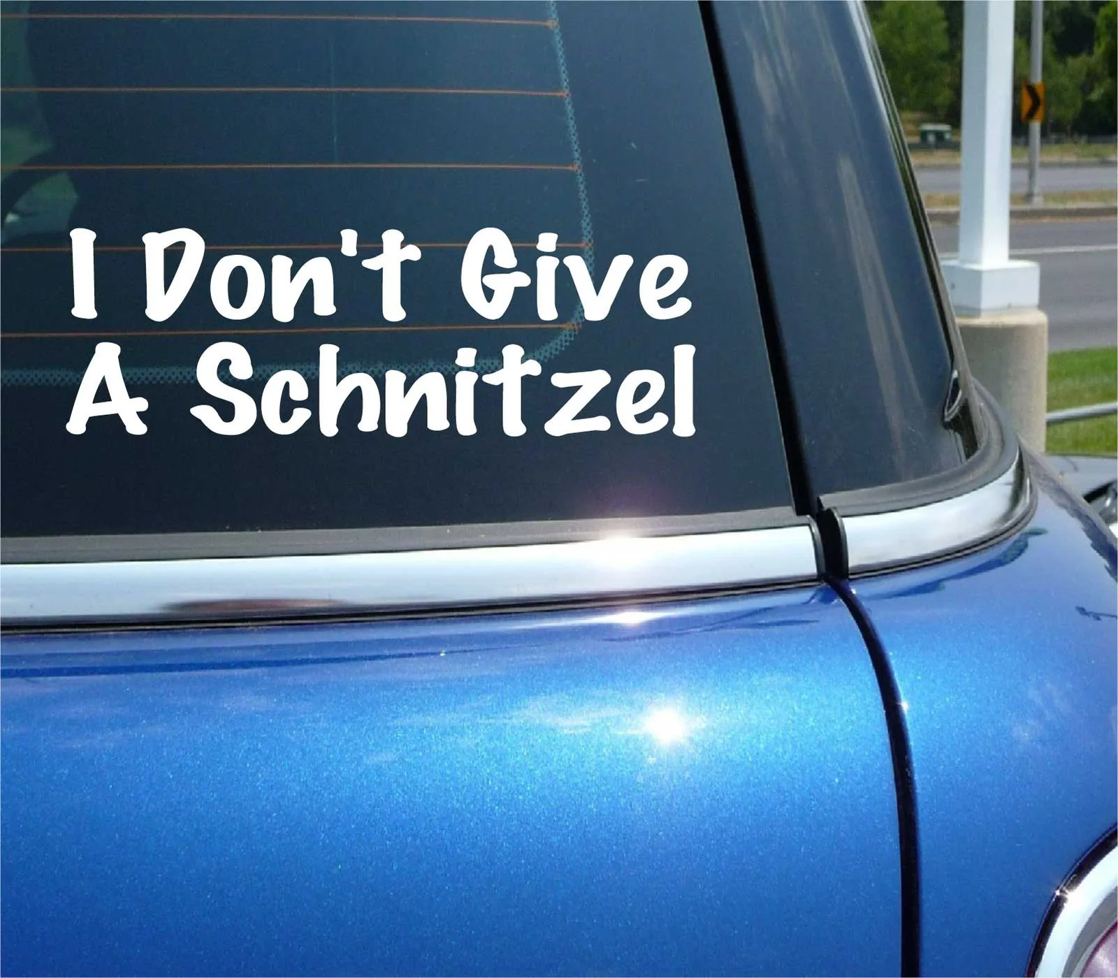 I DON'T GIVE A SCHNITZEL GERMAN GERMANY OKTOBERFEST DECAL STICKER FUNNY CAR