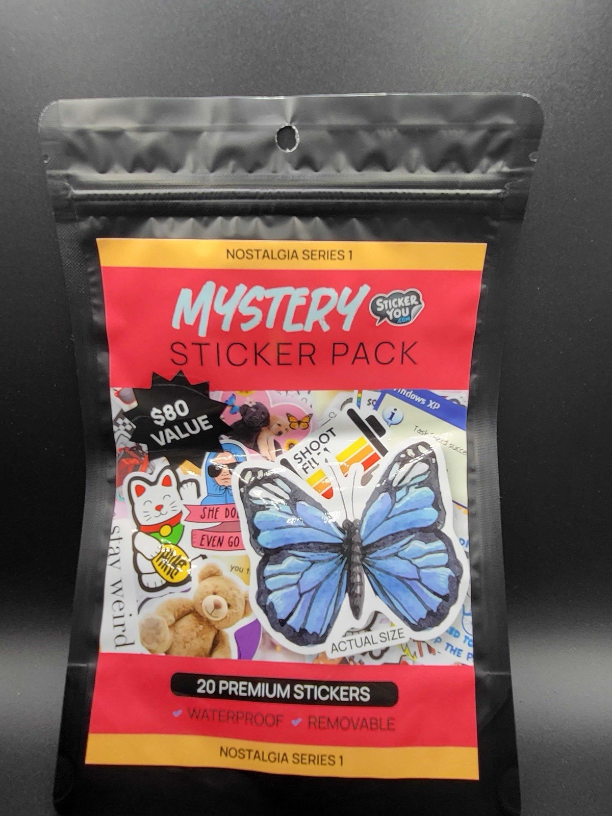 Sticker You Nostalgia Series 1 Mystery Sticker Pack 20 Waterproof Removable