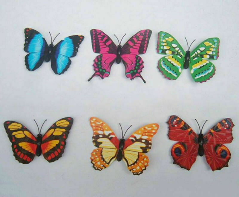 Artificial Butterflies with Magnet Home Decorations 12 24 36 100 pcs / Pack Set
