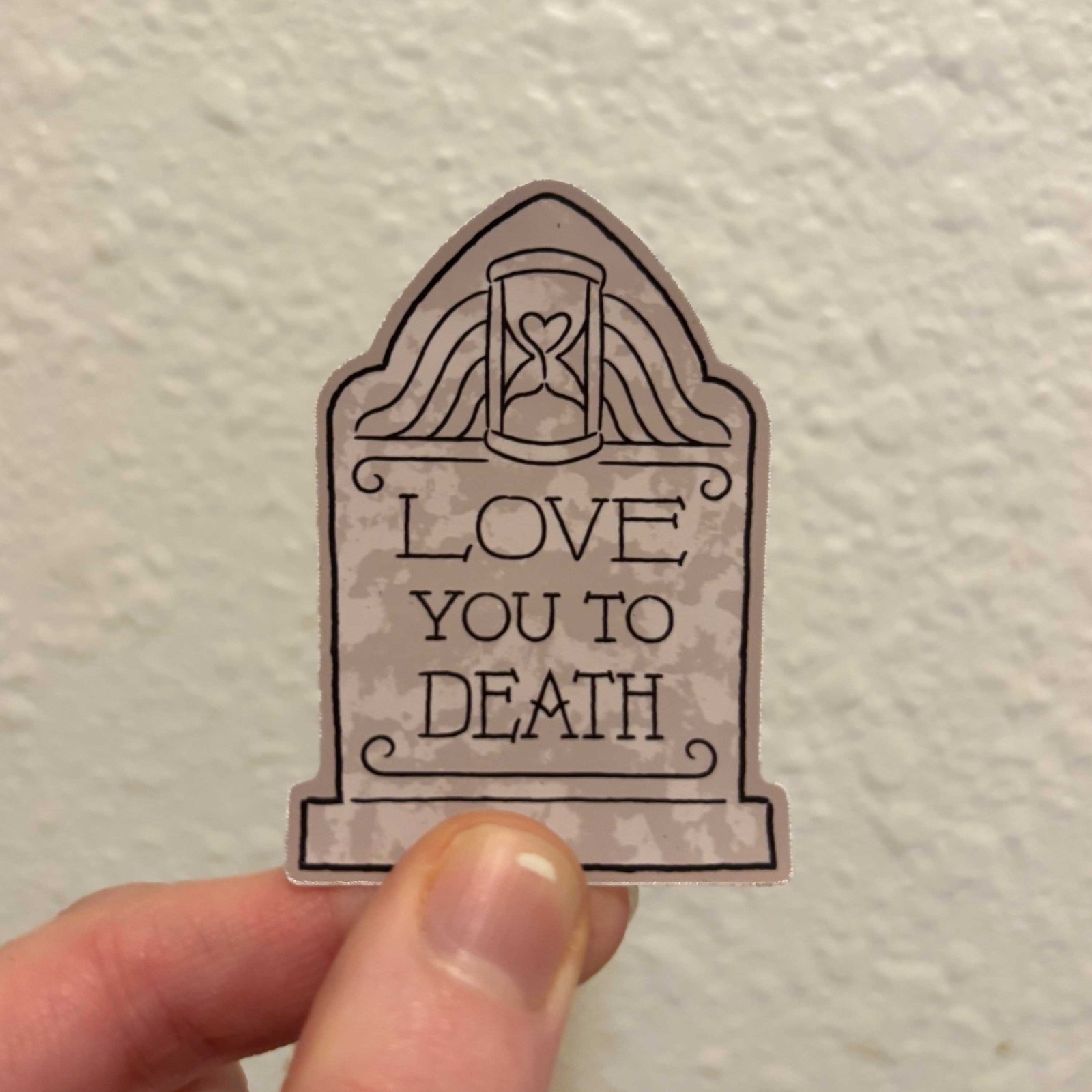 Valentine Sticker Set Tombstones | 3 Pack Valloween Glossy Vinyl Goth Halloween