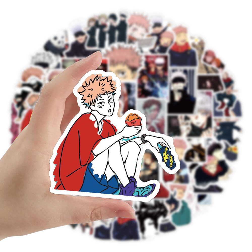 100Pcs Jujutsu Kaisen Anime Sticker for Teens Girls Bottles Waterproof