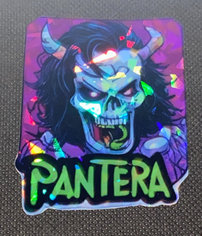 Pantera Band Logo Sticker Retro 1980's Groove Thrash Heavy Glam Metal