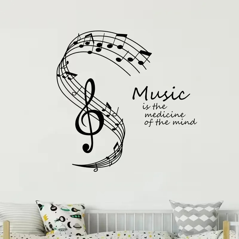 Vinyl Sticker Mural, Mental Wellness Design, for Home Decor, Suitable Living