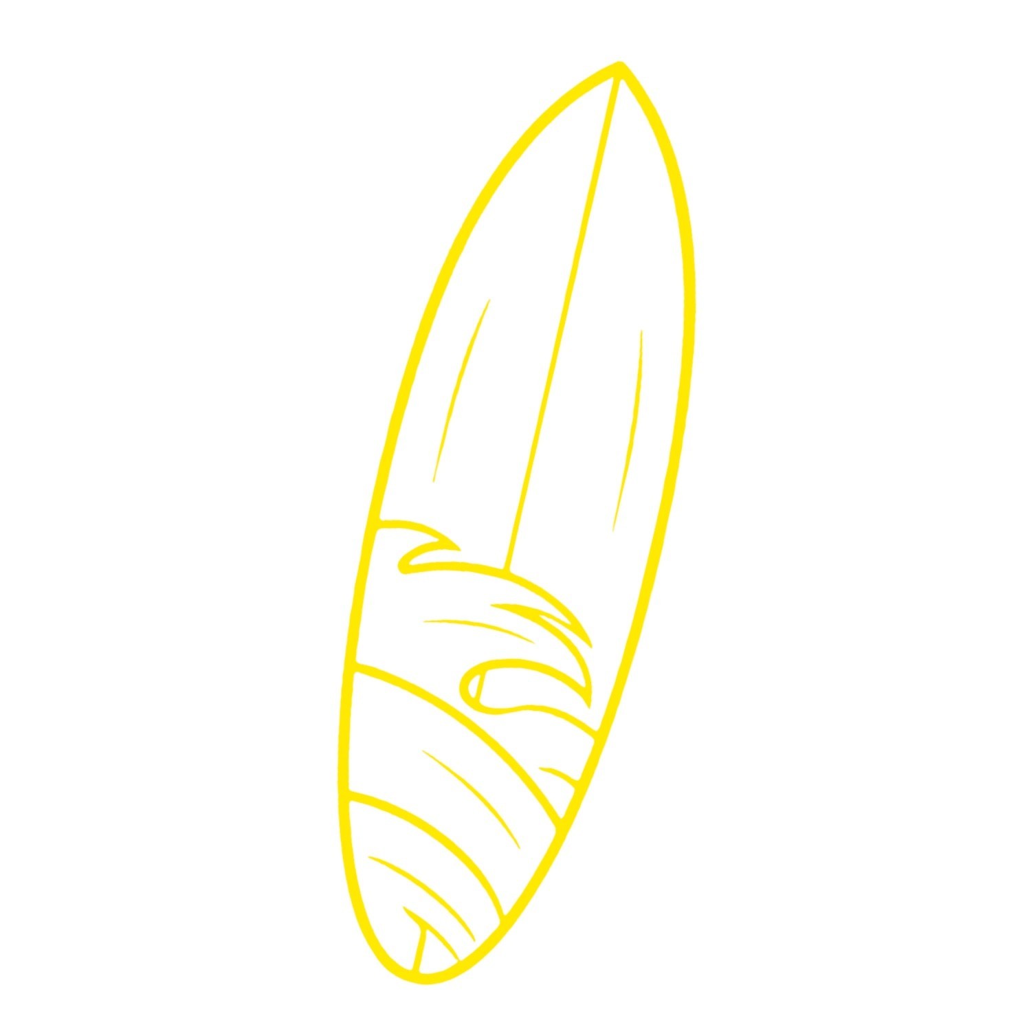 Surfboard Vinyl Decal for cars Windows Laptops Any Smooth Surface design #23