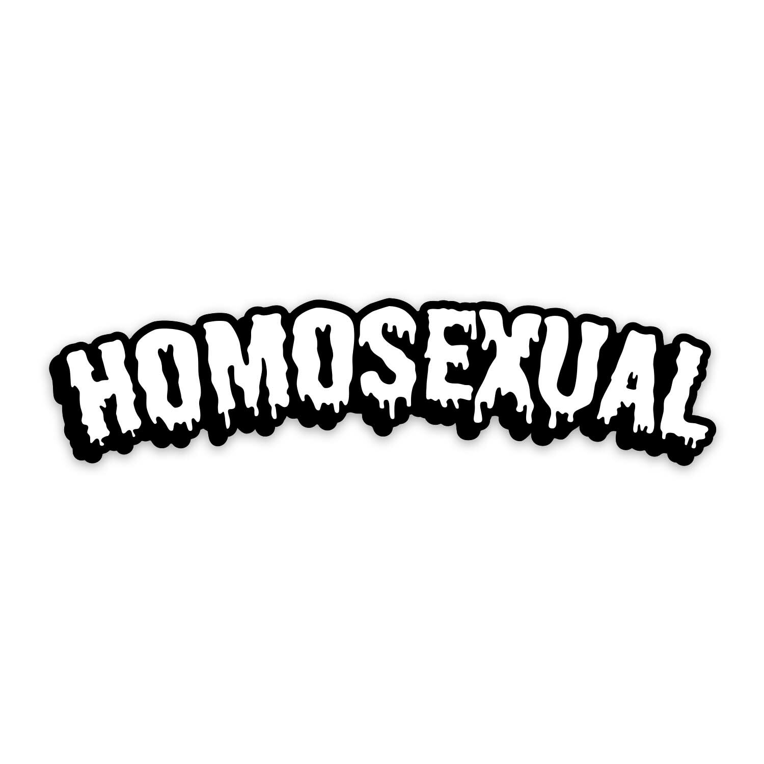 Homosexual Gay Pride LGBTQ 5.6" Wide Sticker – Includes Two Stickers