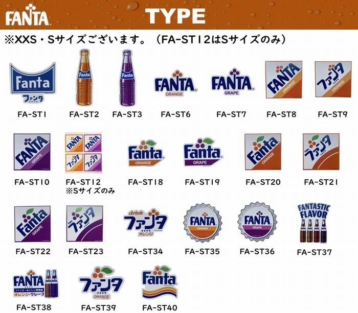 FANTA Sticker Small Size Waterproof Outdoor Indoor Decal Lightfast