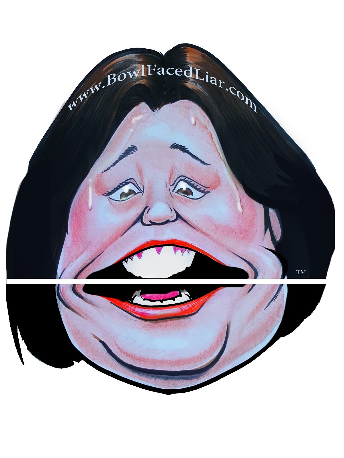 Rosie O'Donnell Vinyl Toilet Lid Decal / Sticker set by BowlFacedLiar.com