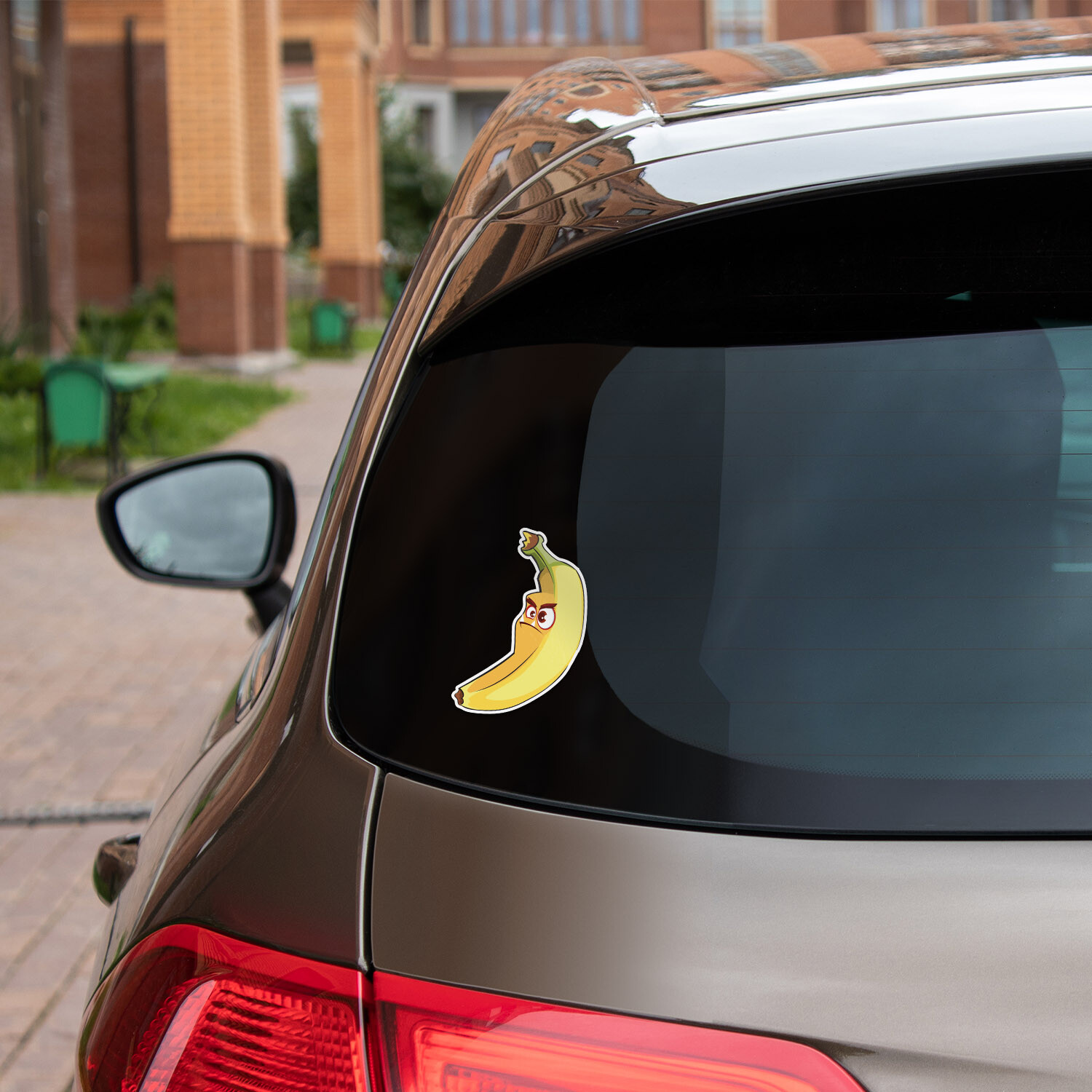 Banana Monster Car Bumper Vinyl Sticker Decal
