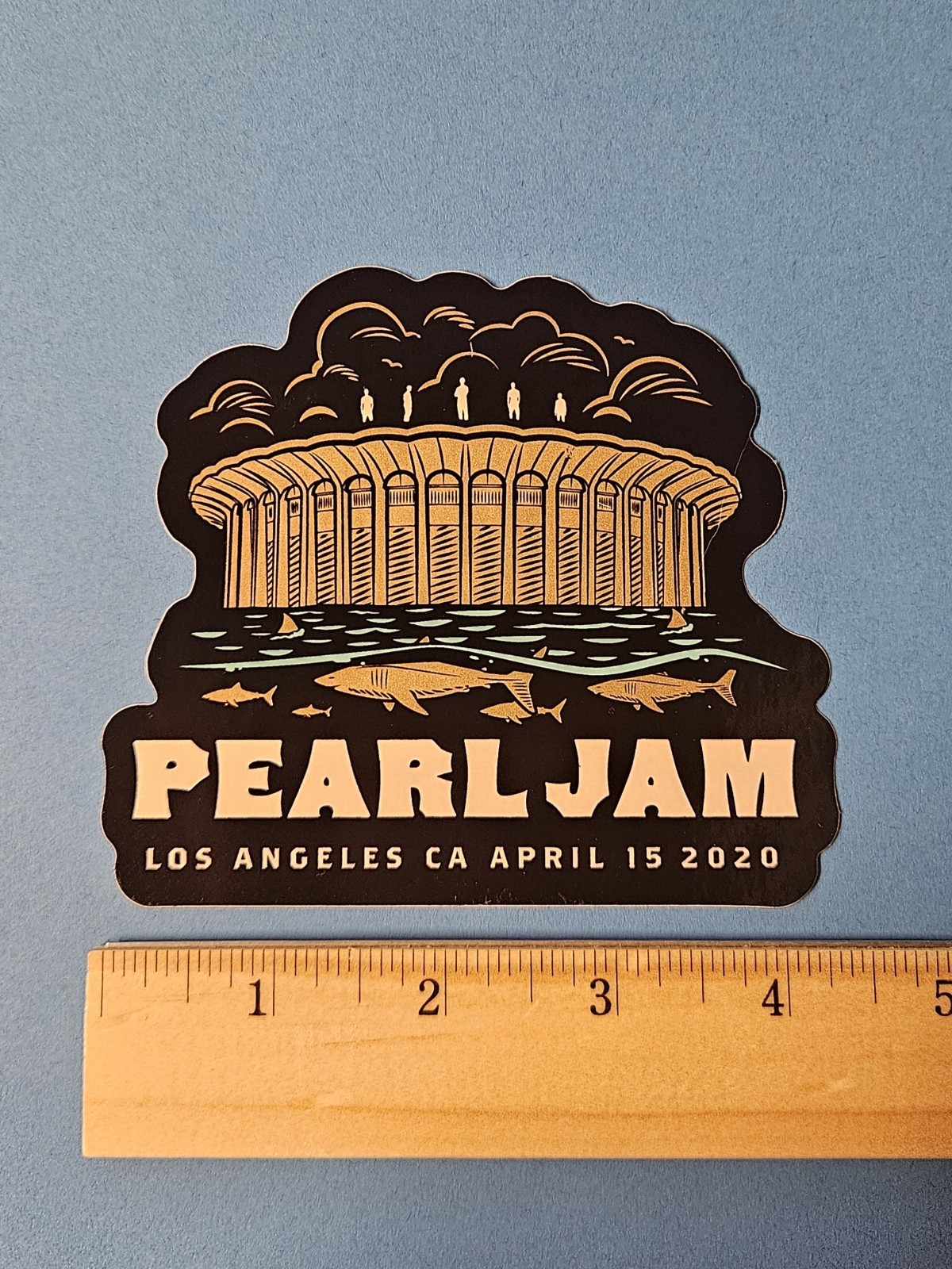 Pearl Jam Sticker 4/15/20 Los Angeles California Original 2020 Tour