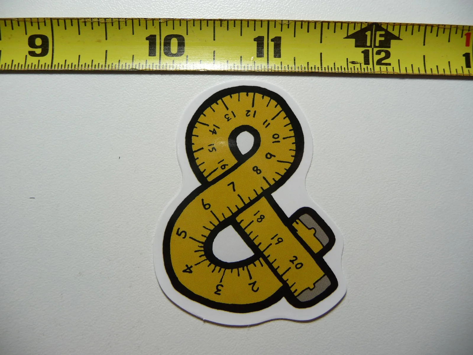 MATH MEASURING TAPE AND SMALL STICKER DECAL SCHOOL TEACHER PROFESSOR MATHMATICS