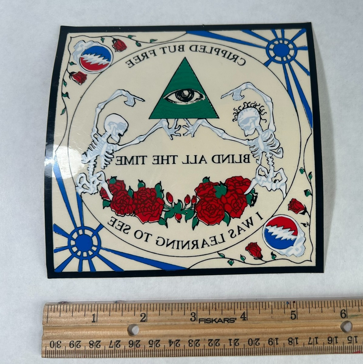 Vintage Grateful Dead "Blind All The Time" decal