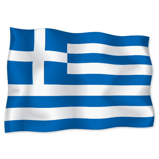 GREECE Greek Flag car bumper sticker decal 6" x 4"
