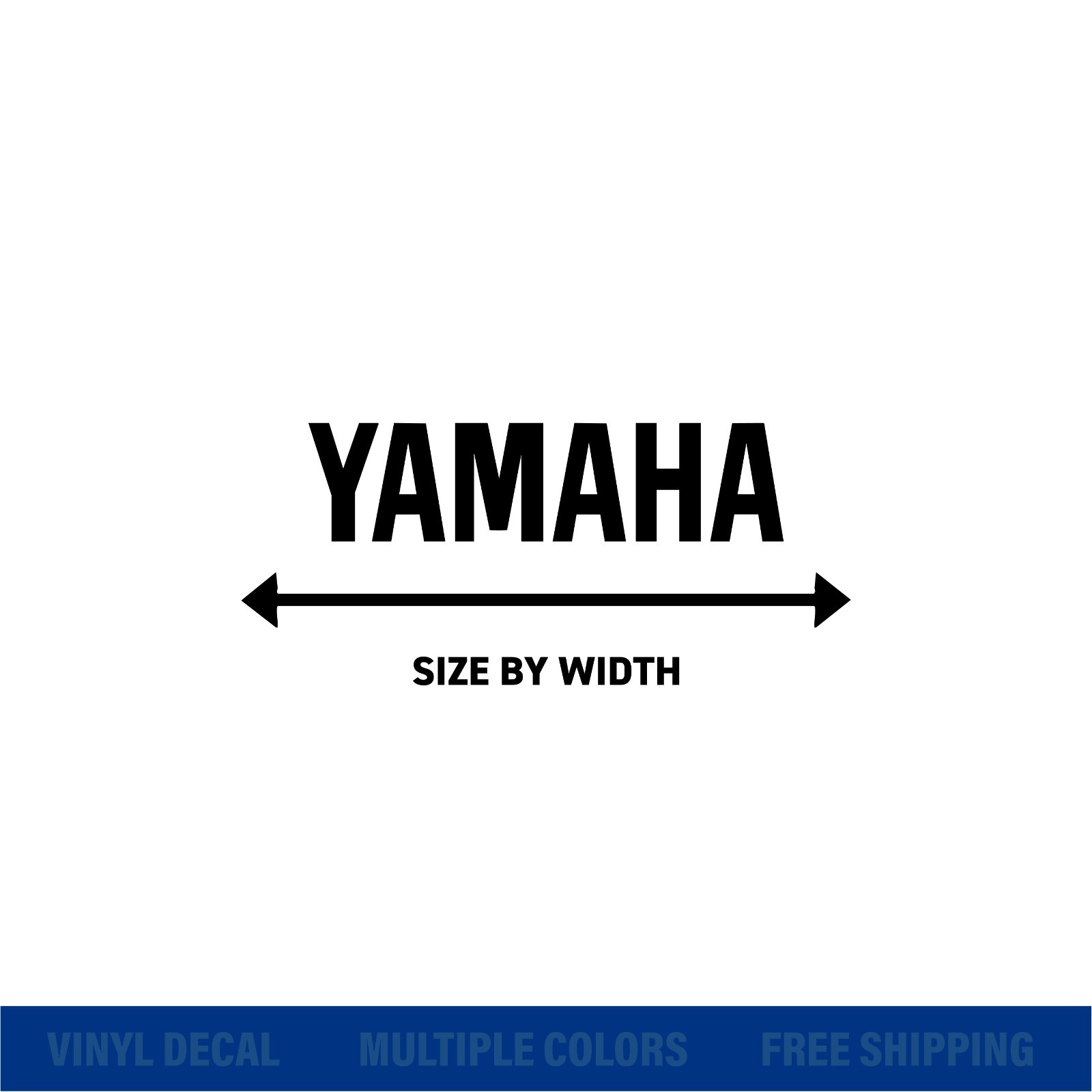 Logo Yamaha Vinyl Decal Sticker | Motorcycle Car Window ATV | xColors & Sizes