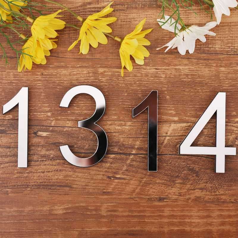 Wall Stickers Home Decoration Numerals Decor Acrylic Mirror Word Arabic Eva