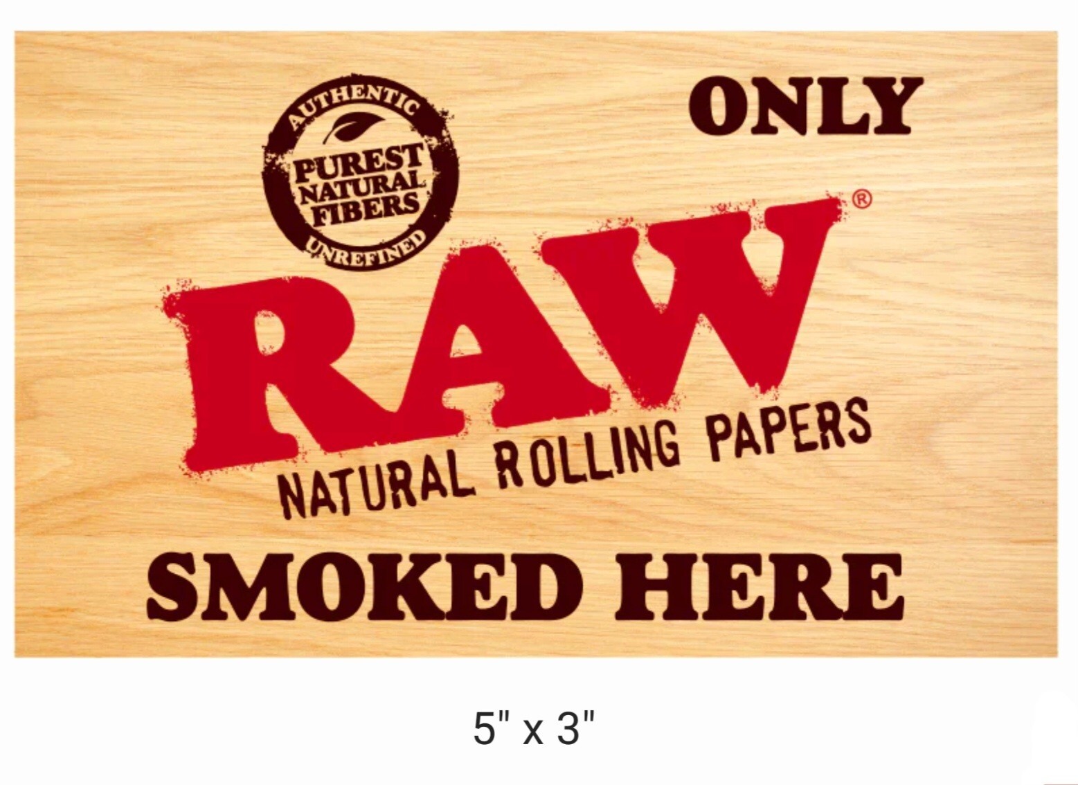 RAW NATURAL ROLLING PAPERS / CONES 9 PIECE COLLECTORS STICKER PACKAGE *GENUINE*