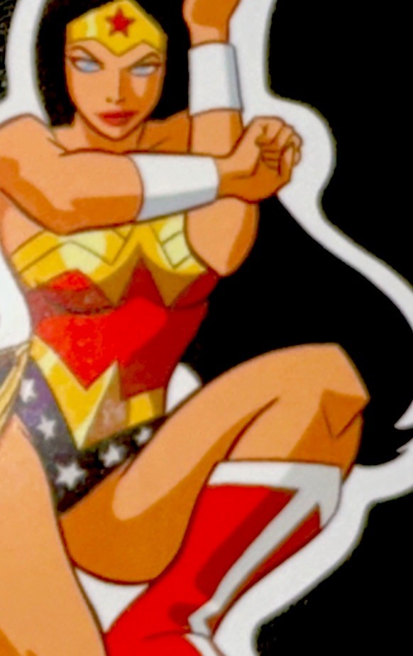 WONDER WOMAN STICKER✨💫⭐️💋⭐️💫✨3” X 2”✨GLOSSY✨SEXY✨AWESOME✨❤️💛💙✨🌟💫