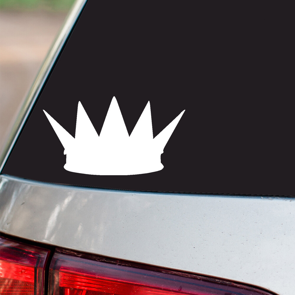 Crown Sticker Royalty Princess Queen S13 all chrome & regular vinyl colors
