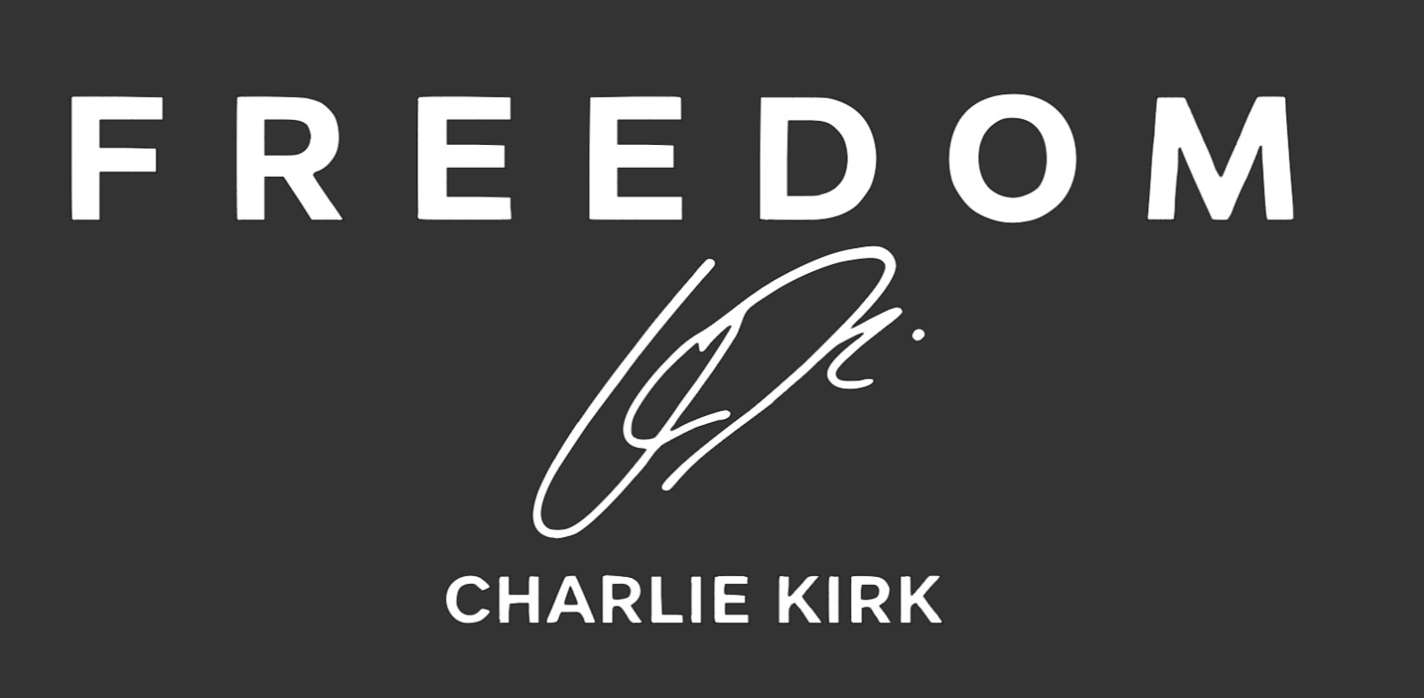 Freedom Charlie Kirk Vinyl Window Decal Sticker Computer Truck Patriotic America