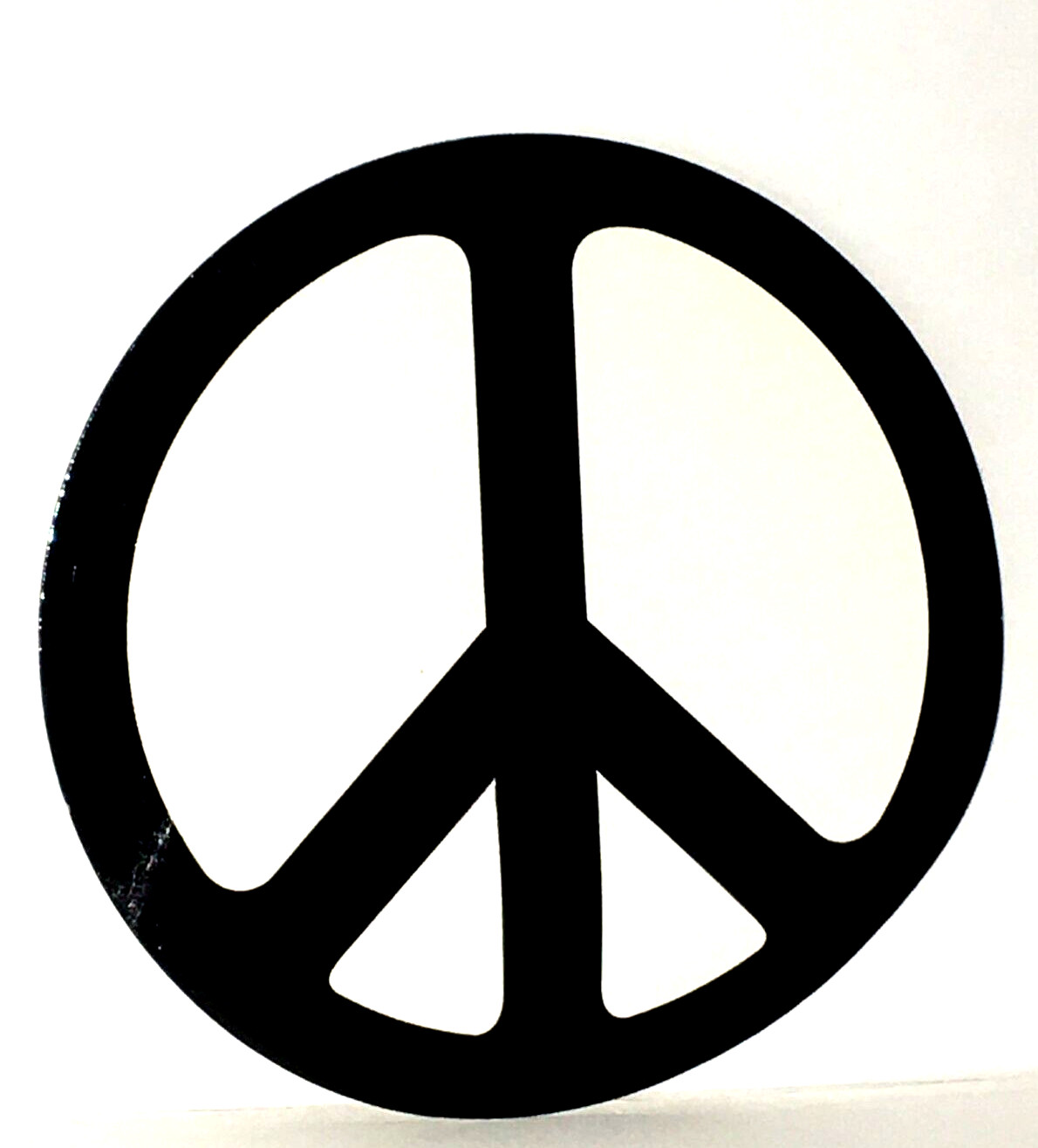 PEACE SIGN VENDING MACHINE STICKER Black And White MEDIUM SIZED Hippie VINTAGE