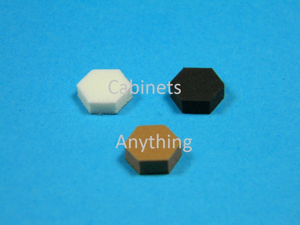 (108) Hexagon Cabinet Door Bumpers