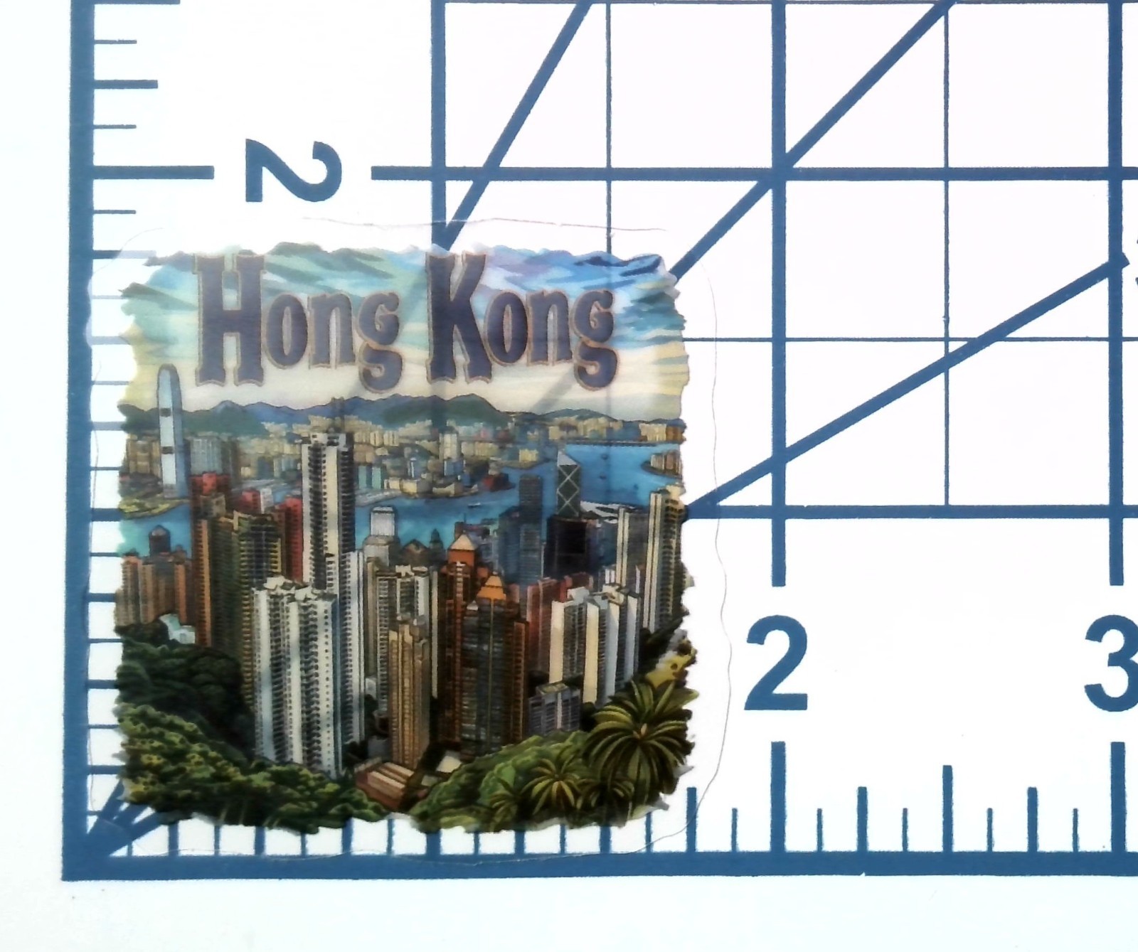 China Hong Kong Skyline Die Cut Clear Asian Vinyl Sticker Decal Souvenir