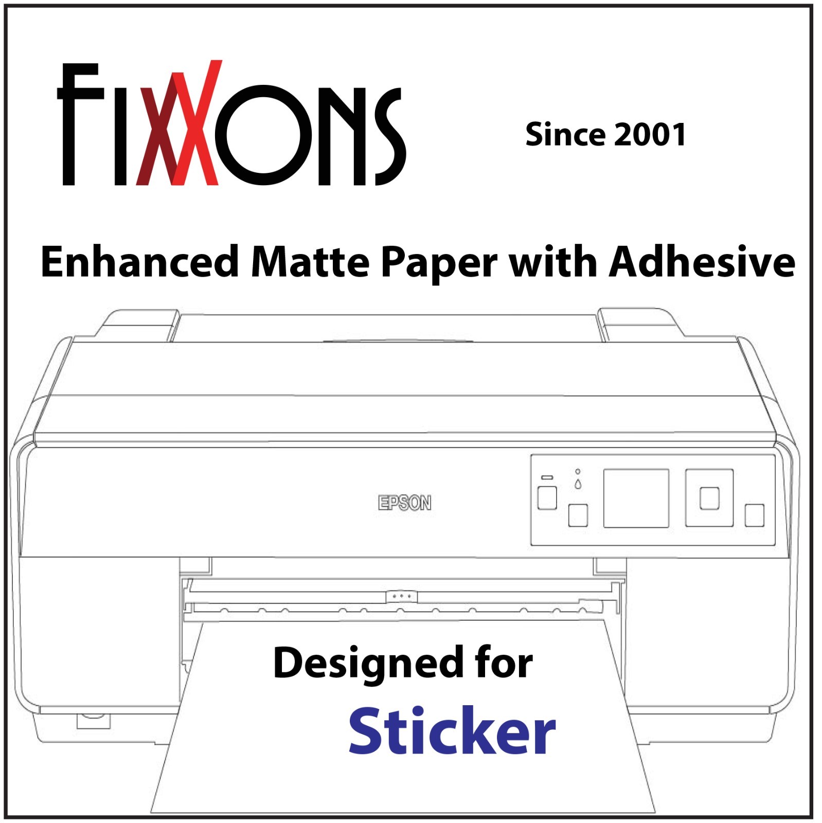 Ultra Premium Enhanced Matte Paper with Adhesive 8.5" x 11" 50 Sheets