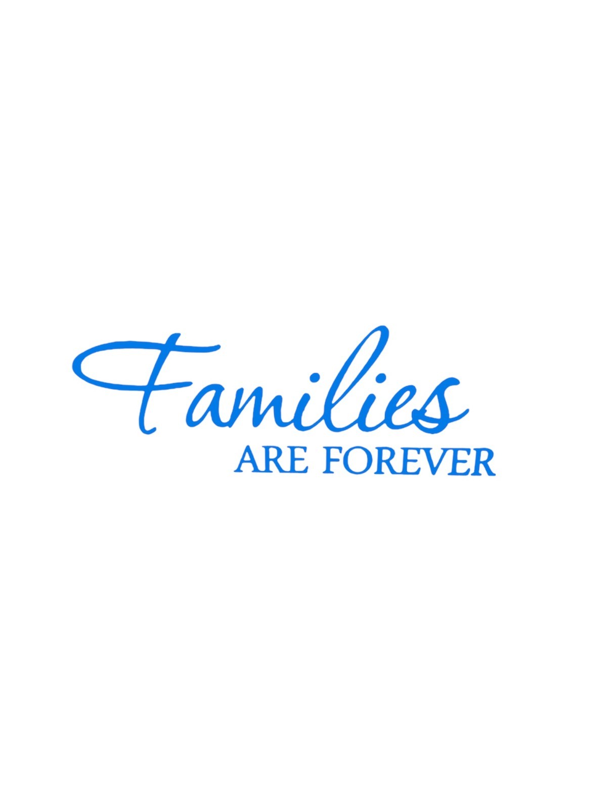 Families Are Forever Decal for car Windows Laptops most Smooth Surface