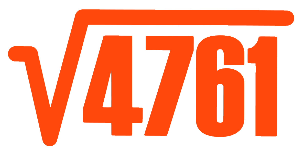 4761 SQUARE ROOT= 69, FUN MATH, (2 DECALS) Decal Sticker for Car, Window, Laptop