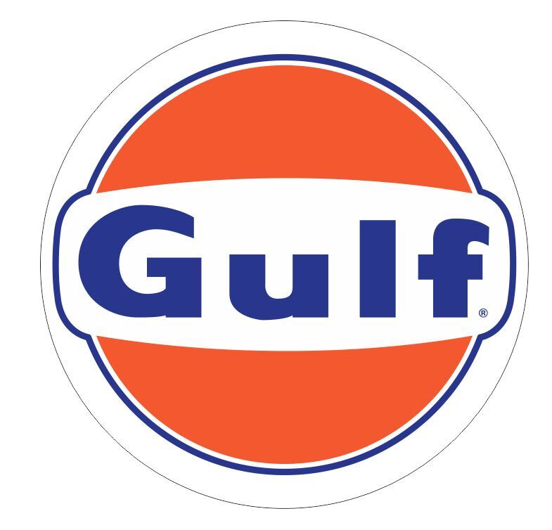 Gulf Oil Gulf Gasoline Sticker Decal R43