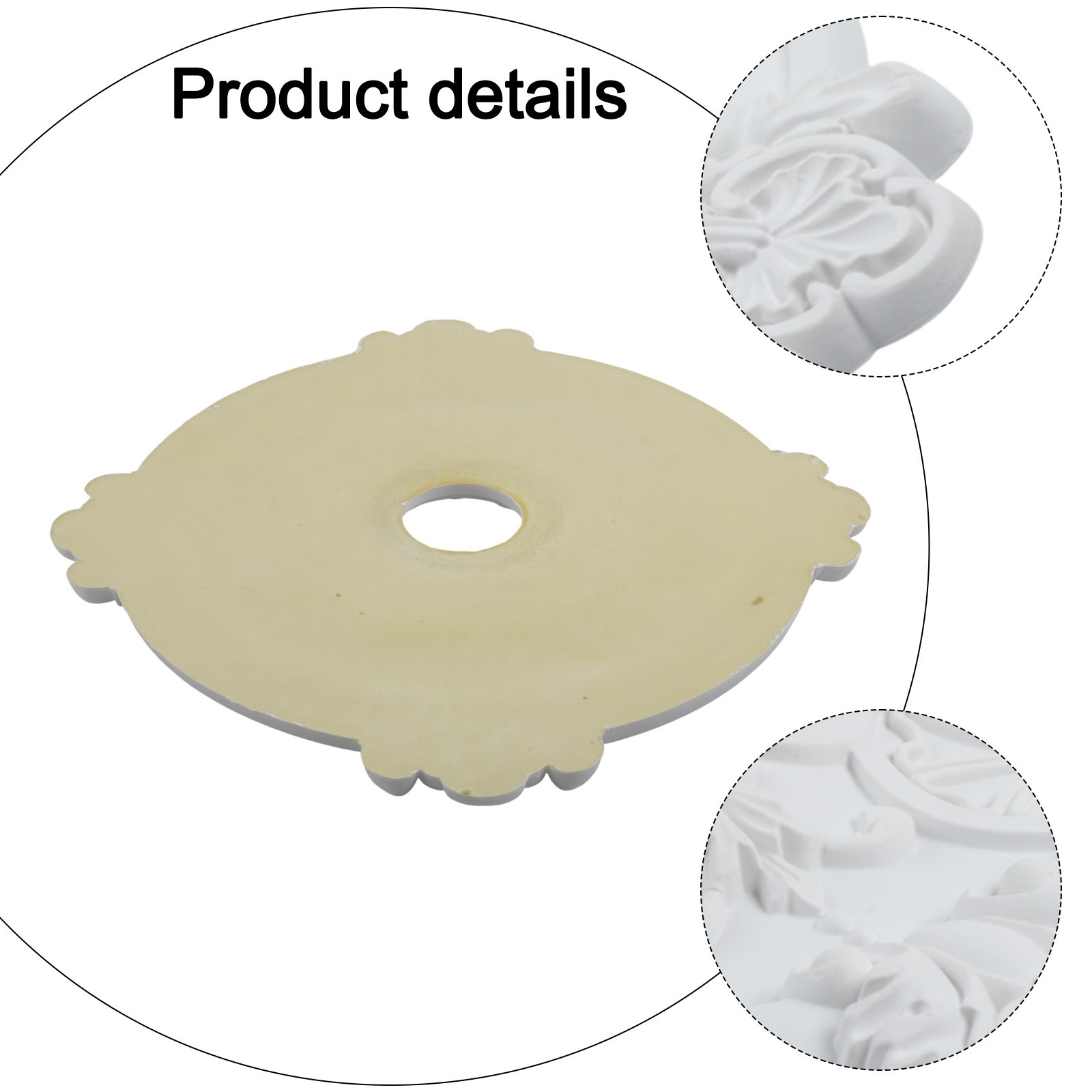 Minimalist Circular Lamp Panel PU Design for Various Lighting Fixtures
