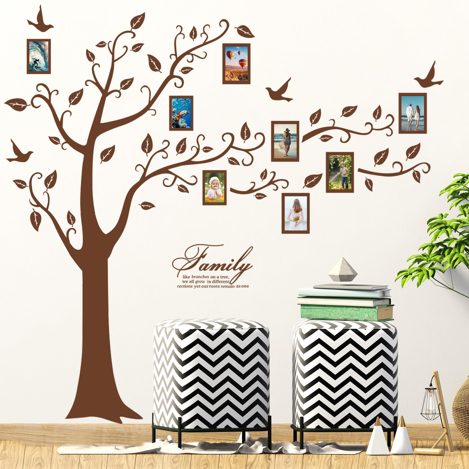 Love Family Tree Wall Decor Picture Frame Collage Removable 3D DIY Acrylic…