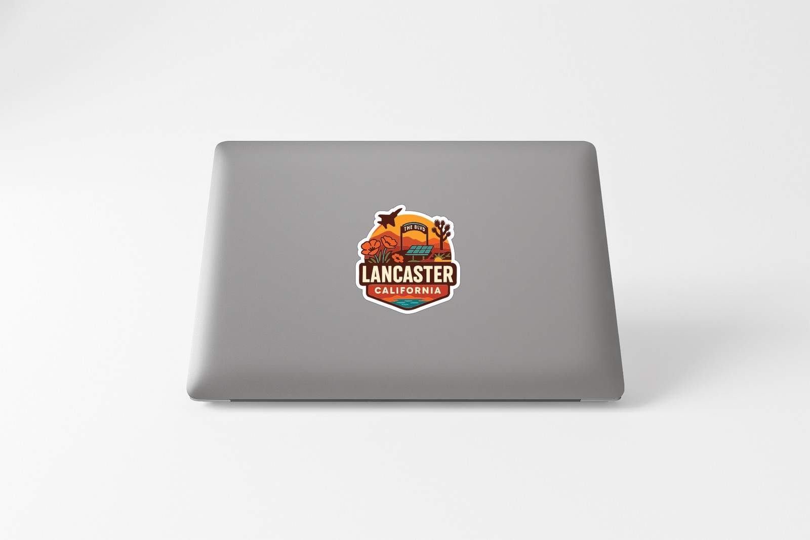 Lancaster California Sticker Decal Vinyl Die-Cut City Skyline Landmark Design
