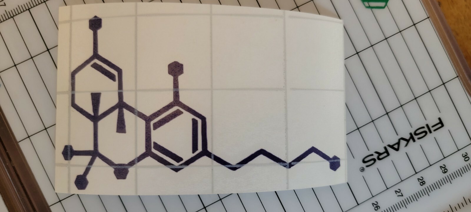 THC Molecule weed Cannabis Vinyl Decal Sticker 420 Marijuana pot