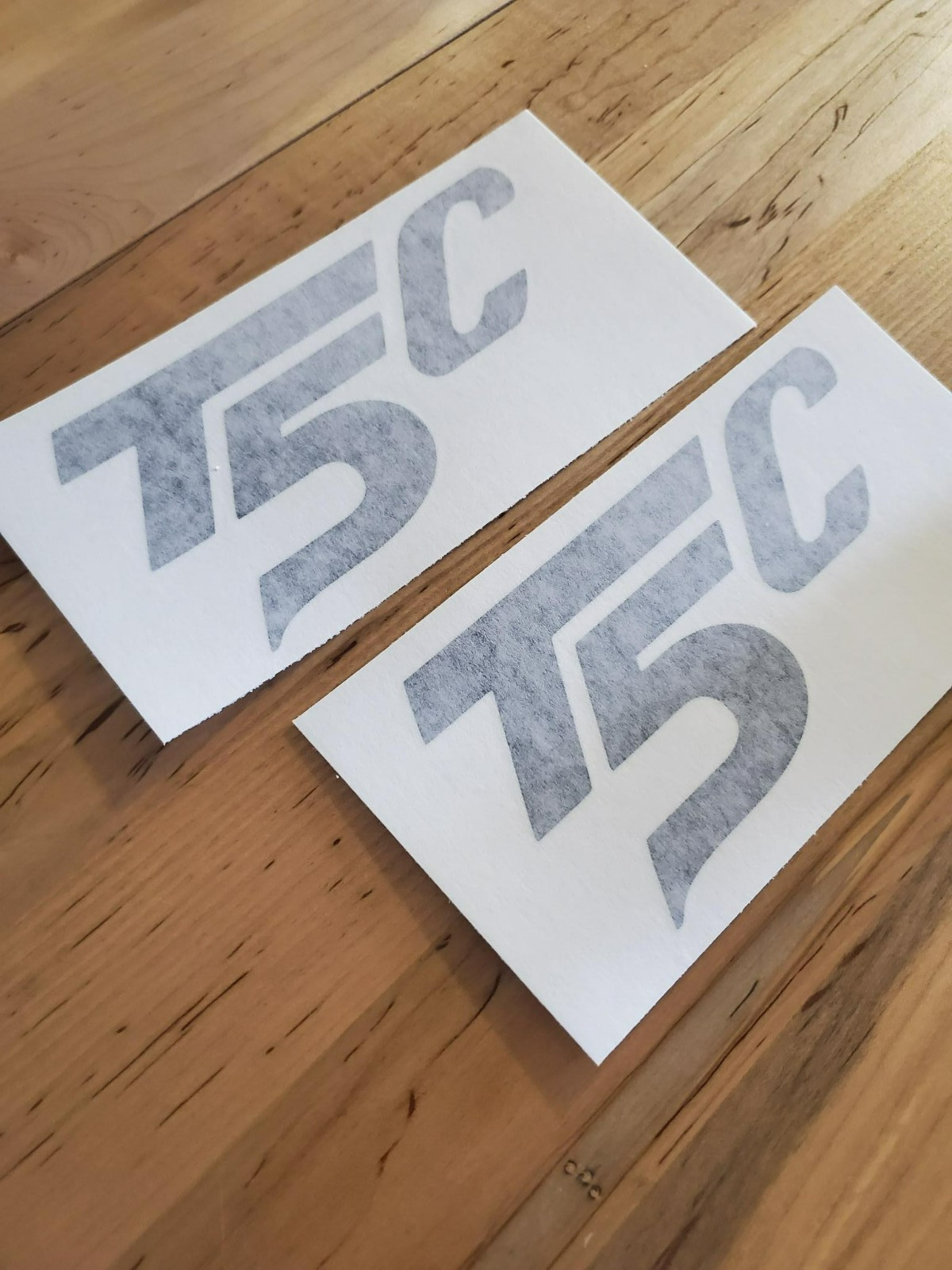 terramite T5C Decals Stickers Gloss black 6X3 1/4" (2) Fast USA