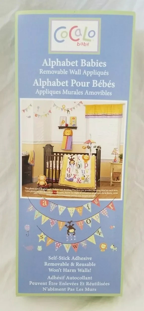 Cocalo Alphabet Babies ABCs Wall Appliques Decals Nursery Decor – New in Package