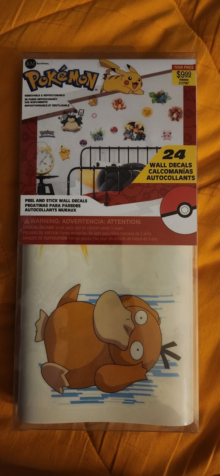 RoomMates Pokemon 24 Peel And Stick Wall Decal Stickers